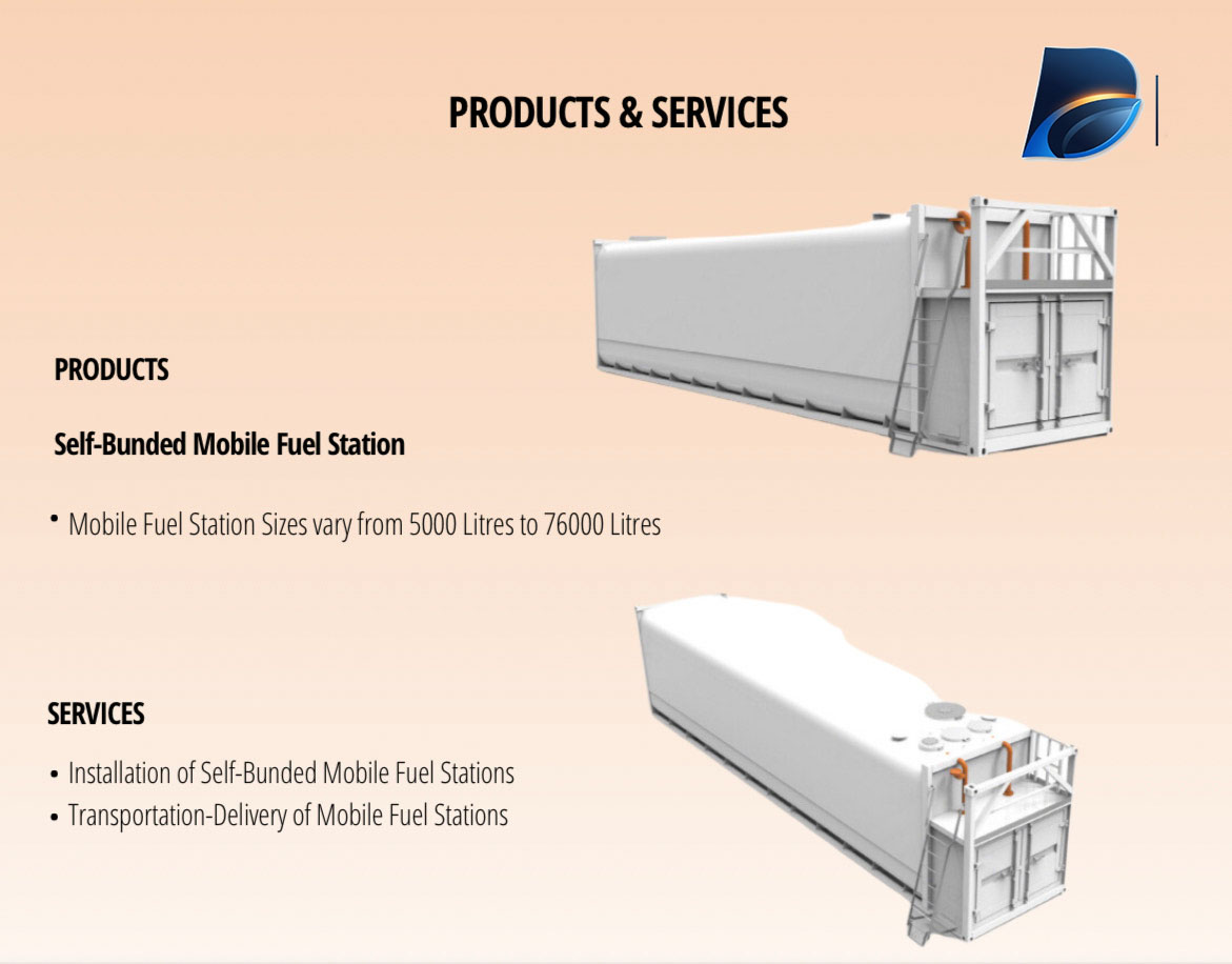 DEES 76,000L Mobile Fuel Station — exterior with pump bay access